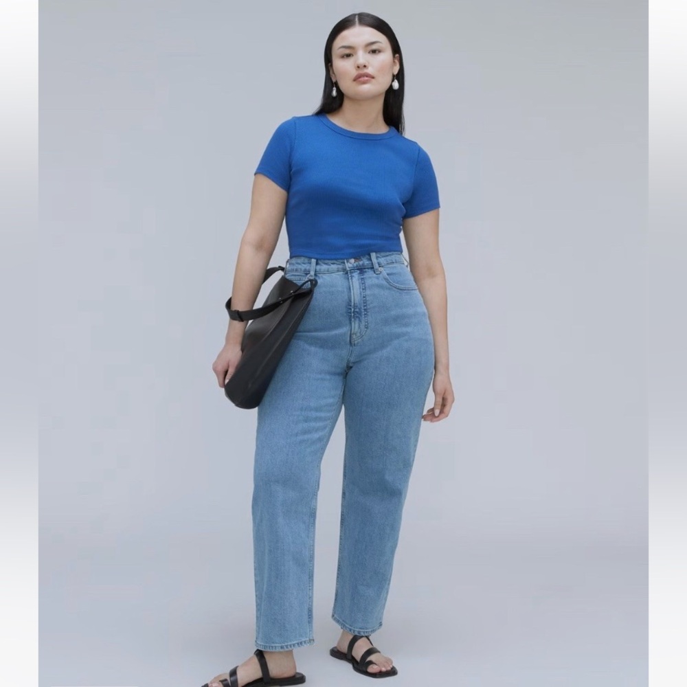 Everlane Curvy Way-High Jean Light Indigo
